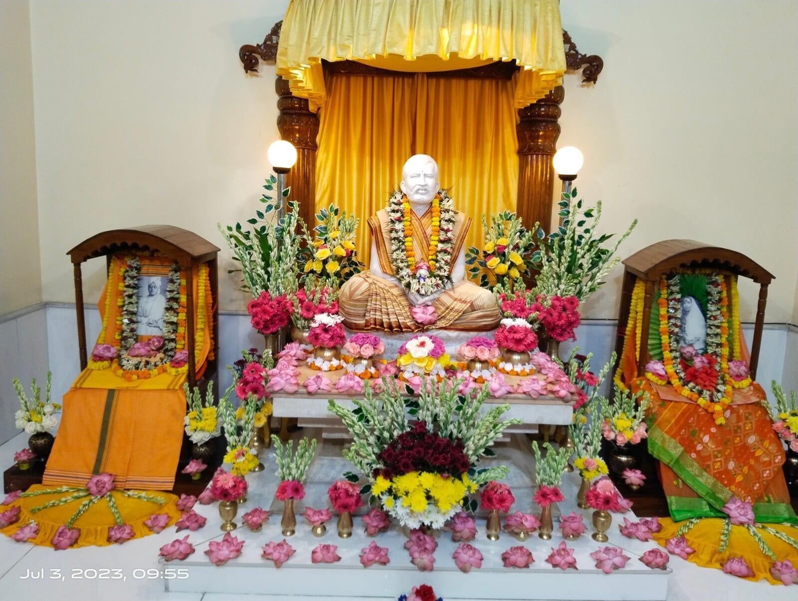 Guru Purnima Tithi Puja was celebrated at our Ramakrishna Math, Mekhliganj canter dated 03.07.2023